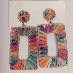 Multicolored summer earrings